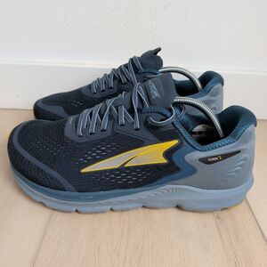 Altra Torin 5 Mens 10.5 Running Shoes Sneakers Majolica Blue Yellow ALOA547P408